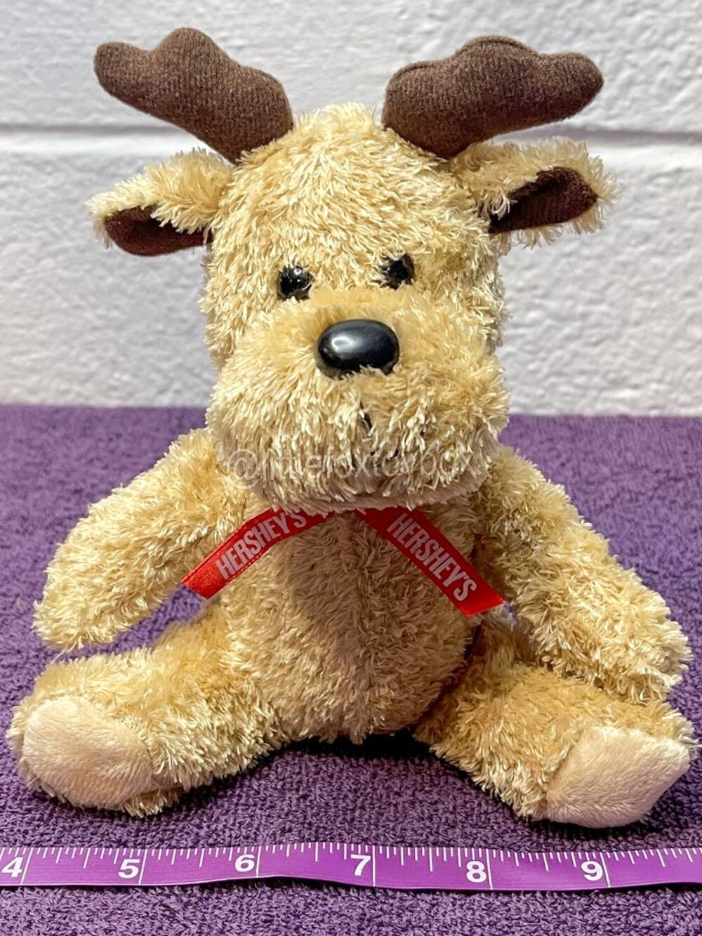 Galerie Hershey's Miniatures Reindeer Plush Christmas Candy Brand Stuffed Animal